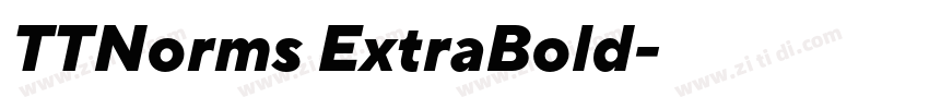 TTNorms ExtraBold字体转换